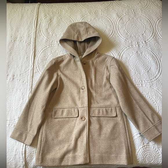 Jackets & Blazers - Zara Hooded Beige Jacket